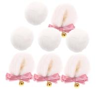 SOIMISS 2 Sets Bear Ears Hair Clips and Tail Kawaii Bear Costume Accessories with Reusable Barrettes for Women Cute Lolita Party Cosplay for Dress Up