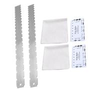 SOIMISS 2 Sets Notched Straight Edge Guitar Ruler Luthier Tool for Electric Guitars Fretboard Measurement String Height Gauge Durable and Practical Design