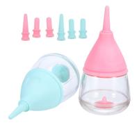 SOIMISS 2 Sets Portable Silicone Nursing Bottle Kit for Newborn Kittens and Small Animals with Replaceable Feeding Nipple, for Urgent Situations Requiring Bottle Feeding at Home