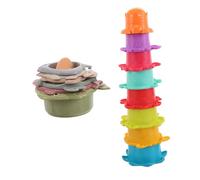 SOIMISS 2 sets Stacking Cups for Engaging Activity for Indoor and for Bath Play Enhances Hand Eye Coordination and Imagination
