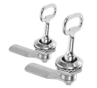 SOIMISS 2 Sets Zinc Alloy Triangular Cam Style Lock for Electrical Cabinets and Trash Bins Durable Security Locker Hardware with Enhanced Protection and Easy Installation