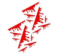 SOIMISS 2 Sheets Blood Dripping Car Stickers Creative Halloween Auto Decals for Bumper Scratch Covering Easy to Apply Car Sticker Decal