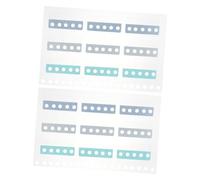 SOIMISS 2 Sheets Writable PP Page Markers Sticky Index Tabs for Books Binders and Documents with Colorful Tabs for Notes Reading Classification and Annotation Non Skid Flags for Office and