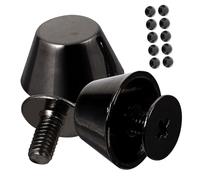 SOIMISS 20 Pcs Zinc Alloy Screwback Studs Gunmetal Purse Handbag Feet Nailhead Spikes Rivets for DIY Leather Craft Accessories