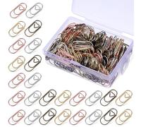 SOIMISS 200 Pcs Binder Clips Decorative Paper Clips Miniature Size Heart-Shaped Strong Metal Cute Charming Design Adds A Touch of Fun for Pencil Case and Pocket Use