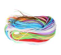 SOIMISS 200 PCS Scoobies Strings, Plastic Lacing Strings Craft Gimp Lacing Cord Bracelet Elastic Cord for Bracelet Making in 20 Colors for Jewelry Making, Lanyards Keychain Kit, 1.8MM