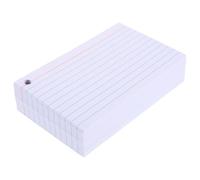 SOIMISS 200 Sheets Lined Index Cards with Holes 3x5 Inch Horizontal College Ruled Flashcards for Study and Speech Presentation, Student Note Pads for Exam Preparation