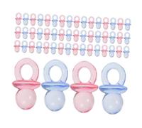SOIMISS 200PCS Mini Acrylic Pacifiers for Showers Cute Table Scatter Decorations for Gender Reveal Parties Fun Party Favors for Boys Easy Setup Vibrant Confetti Decor
