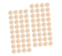 SOIMISS 200Pcs Natural Half Wooden Beads DIY Craft Balls Smooth Hemispherical Wood Charms for Bracelets Necklaces Dream Catchers and Handmade Jewelry Supplies