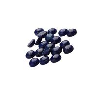 SOIMISS 20pcs 0.8cm Lapis Stone round Glass Cabochons for Jewelry Making Supplies Decorative Gemstone Stickers with Flat Base for Craft Making and DIY Accessories