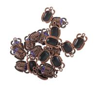 SOIMISS 20pcs Antique Beetle Charm Pendant for DIY Jewelry Making Unique Egyptian Scarab Design Durable for Necklaces Bracelets Keychains and Crafting Accessories