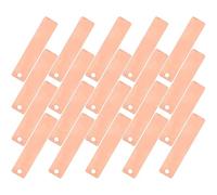 SOIMISS 20pcs Copper Conductive Strips for Saltwater Battery Science Experiment, Reusable Copper Sheets with User Manual, for Family and Student Educational Physics