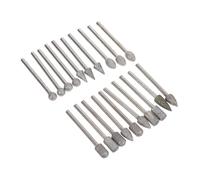 SOIMISS 20pcs Die Grinding Bit Set Rotary Burrs for Stone Glass Ceramics Engraving Polishing High Precision Wear-resistant Grinding Heads for Jewelry Model Restoration and Metal Carving