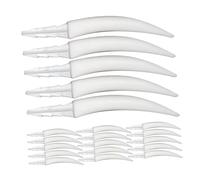 SOIMISS 20PCS DIY Halloween Pumpkin Teeth Plastic Spooky Fangs for Jack O Lantern Decoration Reusable Pumpkin Tooth Kit for Home Party and School Activities