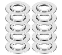 SOIMISS 20pcs Fire Sprinkler Head Cover Stainless Steel Silver Double Disc Plate High Reliability Compatible with Sprinkler Heads for Fire Protection