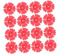 SOIMISS 20pcs Flower Shape Bird Feeders for Hummingbirds Durable Plastic Feeding Port Parts Easy to Clean Attracts Birds for Outdoor Gardens and Birdwatching
