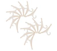 SOIMISS 20pcs Hangers Natural Wood Non Slip Clothes Hangers for Newborn Closet Organization Compact Space Saving Design with Chic Wood Finish