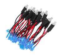 SOIMISS 20pcs Headlight Adapter Harness Dual Bulb Power Wiring Socket for Car Truck Fog Lights Compatible with Multiple Models Electrical Connector