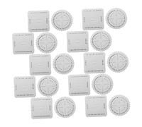 SOIMISS 20pcs Kumihimo Braiding Discs for DIY Bracelet Making Square Weaving Tools with Multiple Patterns Macrame Cord Craft Supplies for Beading and Friendship Jewelry Creation