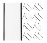 SOIMISS 20pcs Magnetic Label Holders with Replaceable Paper Inserts for Whiteboards and Metal Surfaces, Smooth Surface Rubber Soft Magnet Strips for Office Files and Tool Drawers