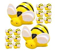 SOIMISS 20pcs Mini Resin Bee Ornaments DIY Craft Charms Lightweight Decorations for Phone Cases Hair Accessories Picture Frames and Wedding Gifts