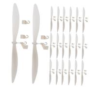 SOIMISS 20pcs Plastic Model Airplane Propellers Rubber Band Powered Blades Aerodynamic Design for Helicopters Model Aircraft Accessories Easy Swap for Stem Projects