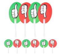 SOIMISS 20pcs Plastic Voting Paddles Yes No Thumbs Classroom Supplies Reusable Teacher Supplies for Elementary Classroom Portable Thumbs down Signs for Voting Paddles Bulk