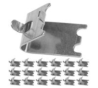 SOIMISS 20pcs Refrigerator Shelf Clips Freezer Shelf Replacement Clips Stainless Steel Silver