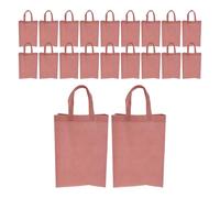 SOIMISS 20pcs Reusable Non Woven Tote Bags with Strong Load Capacity and Washable Material, for Family Events and Storage at Home, Sturdy Pink Grocery and Shopping Bags