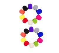 SOIMISS 20pcs Thickened Sponge Cover Microphone Windscreen Protective Sleeve Mic Cover Replacement for Ktv Stage Use