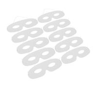 SOIMISS 20Pcs White Paper Blank Masks for DIY Crafting for Masquerade Halloween Parties and Creative Costumes Comfortable and Stylish Art Masks to Decorate