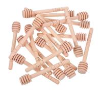 SOIMISS 20pcs Wooden Honey Dipper Sticks Mini Stirrer for Precise Honey Dispensing and Jam Mixing Reusable Honeycomb Stirrer for Drinks and Recipes