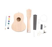 SOIMISS 21-Inch DIY Ukulele Kit for Boys and Girls Basswood Hawaiian Ukulele Educational Musical Instrument Features