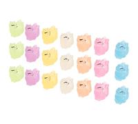 SOIMISS 21Pcs Glow in the Dark Mini Resin Fox Figurines Set, Luminous Small Fox Animal Ornaments for Fairy Garden, Micro Landscape, and Desktop Decoration