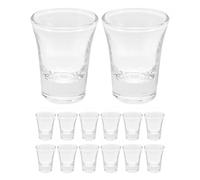SOIMISS 24 Pcs Glass Communion Chalices, 10ml Capacity with Church Glass Wine Cups, Mini Holy Cups, Communion Drinking Cups for Standard Trays Religious Ceremonies, Baptism, Party Decorations