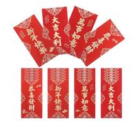SOIMISS 24pcs Chinese Year Red Envelopes with Traditional Blessings Patterns Lucky Money Hong Bao Cash Packets for Spring Festival Wedding Birthday and Year-end