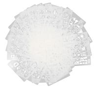 SOIMISS 24pcs English Alphabet Stencils DIY Scrapbook Graffiti Stencils Round Edges High-Grade Pet Material Easy to Store Exercise Operational Ability for Art Projects