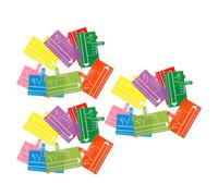 SOIMISS 24pcs Finger Spacer Writing Tools for Colors Handwriting Spacers for Consistent Word Spacing Reading Guides for Dyslexia Aid Classroom Home Use