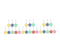 SOIMISS 24pcs Flower Shaped Key Caps Silicone Key Covers for Easy Identification Cute for Organizing