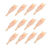 SOIMISS 24pcs Jointed Doll Hands Miniature Realistic Tiny Plastic Puppet Parts Movable Connectors for Doll Making DIY Craft Accessories Replacement