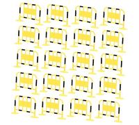 SOIMISS 24Pcs Miniature Traffic Barricade Roadblock for Safety Barriers Educational Early Learning Traffic Signs for Sand Table Train Station and Room Decor