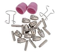 SOIMISS 24pcs Plasma Cutter Torch Consumables Kit with Ag60 Sg55 Electrode Nozzle and Copper Nozzle Set for Industrial Plasma Cutting Machine Accessories