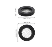 SOIMISS 24pcs Rubber Hose Gaskets with Filter Mesh Screen Sealing Washers for Shower Hose and Faucet Plumbing Iron Wire Reinforced Flat Rubber Seals with Debris Filtration