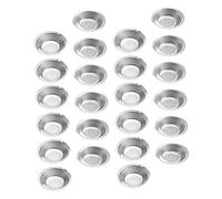SOIMISS 24Pcs Stainless Steel Metal Paint Trays Durable Mixing Color Trays with Smooth Surface Washable Watercolor Pallets for Model Painting Artists Hobbyists and Students