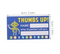 SOIMISS 250Pcs Colorful Cartoon Punch Cards Reward Incentive Classroom Behavior Cards for Students Teachers Parents Practical Motivation Tool