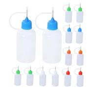 SOIMISS 25pcs Reusable Glue Applicator Bottles with Secure Caps High Temperature Resistant Pe and Stainless Steel Tips for Precise Craft Glue Dispensing in Card Making and Scrapbooking