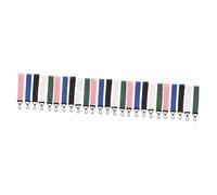 SOIMISS 25pcs Solid Lanyard Keychains Keychain Bag Charms for Finding Multi-Functional Accessories Blue Pink Green White