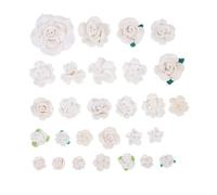 SOIMISS 28pcs Polymer Clay Flower Charms for DIY Phone Case Decorations Soft Clay Floral Ornaments for Crafting Safe Odorless Cute Accessories for Creative