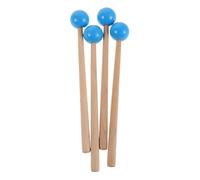 SOIMISS 2pairs Sound Hammer Glockenspiel Mallets Rubber Sticks Wood Handle Percussion Musical Instrument Beater for Classroom Student Learning