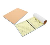 SOIMISS 2pcs 2-Part Carbonless Receipt Book with Cardboard Backing 14x21cm Order Forms for Small Business Retail Invoice and Cash Receipt Record Keeping